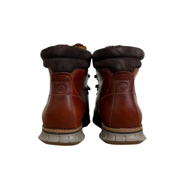 Cole Haan Mens Zeroground Brown Leather Lace Up Waterproof Hiking Boots Size 9M - Picture 5 of 8